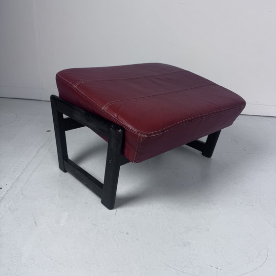Image 1 of Pouf in pelle Sven Elkekaer anni '80