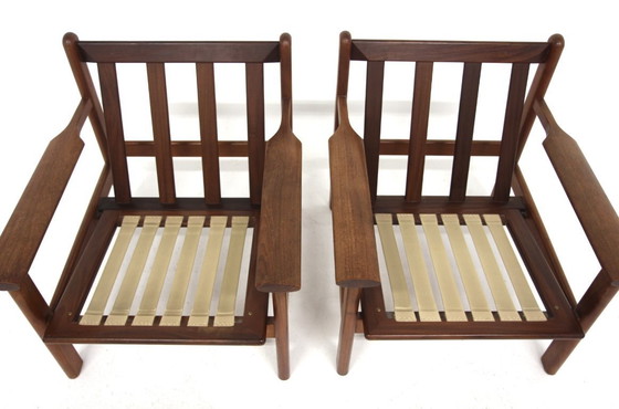 Image 1 of Set di 2 poltrone scandinave in teak, Poul Volther, Gemla Möbler, Svezia, 1960