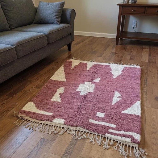 Handmade Moroccan Pure Wool Rug 150/350 cm