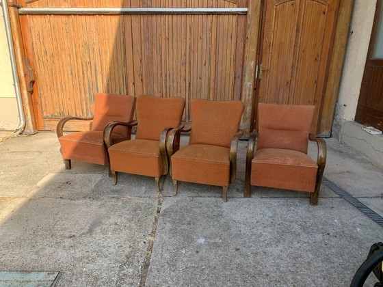 Art Deco Sessel, 1930er Jahre, 4er Set (photo 5 of 7)