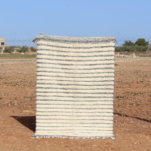 Alfombra bereber de lana natural, tejida a mano al estilo tradicional, tamaño 2/3 m. – vloerkleden en tapijten, Wool