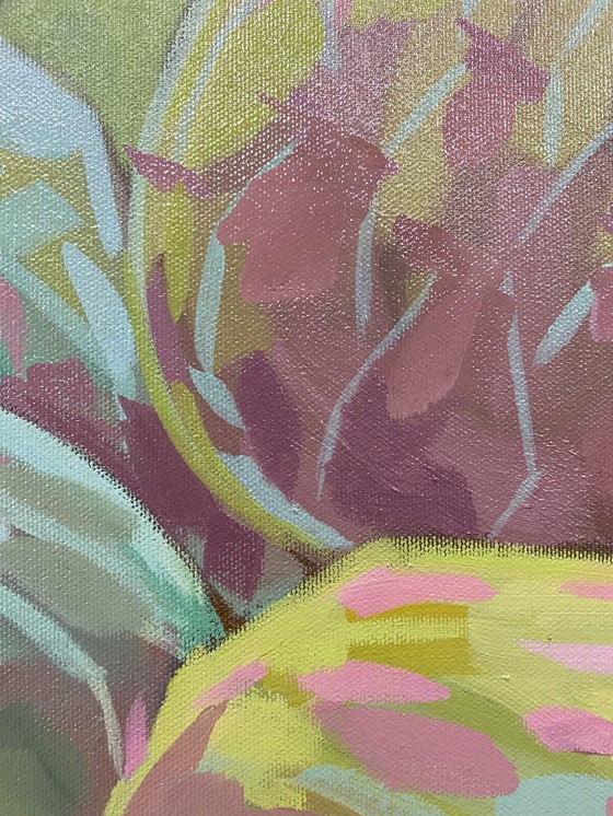 Image 1 of Cardi nella luce estiva, olio su tela, 100x70 cm, Sandra Kolondam