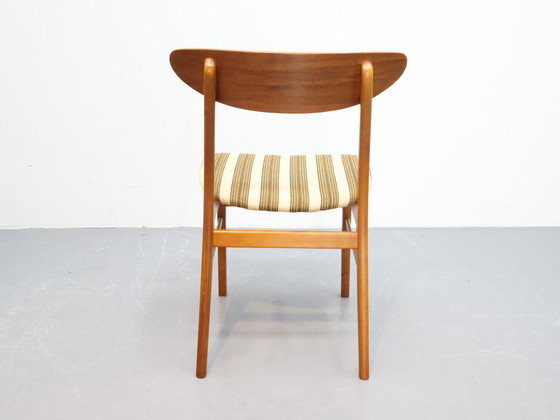 Image 1 of Set van 4 Deense eetkamerstoelen vintage