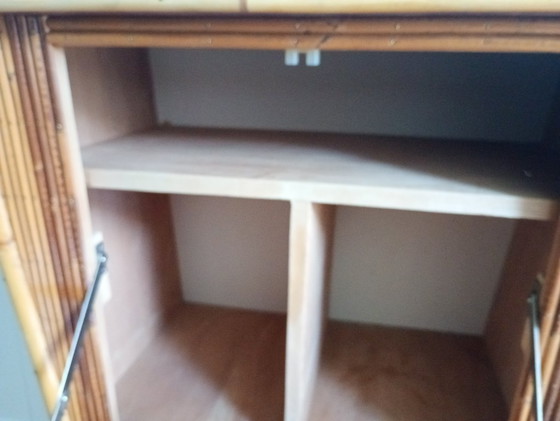 Image 1 of Vintage rotankast bamboe 1960