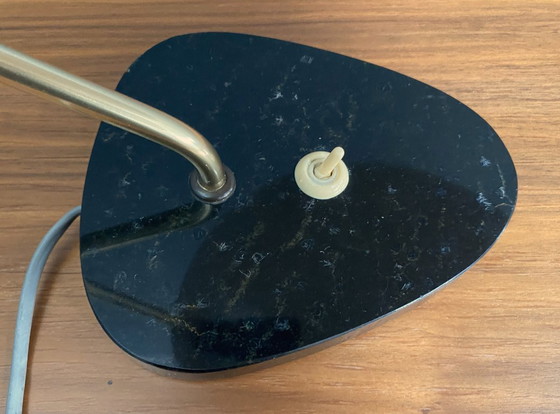 Image 1 of Lampe de table en métal couleur bronze par PGH Elekto, années 1960