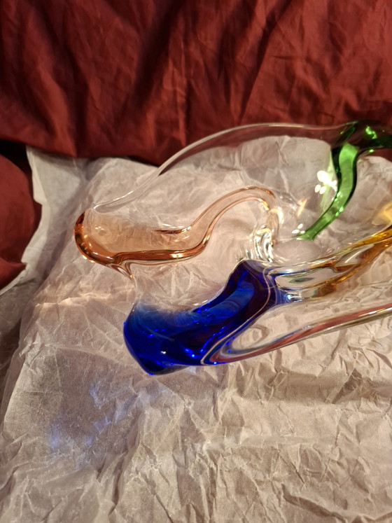 Cuenco artístico Mid-Century "Rhapsody" grande de vidrio de František Zemek para Mstišov (42 cm) – Glass (photo 3 of 12)