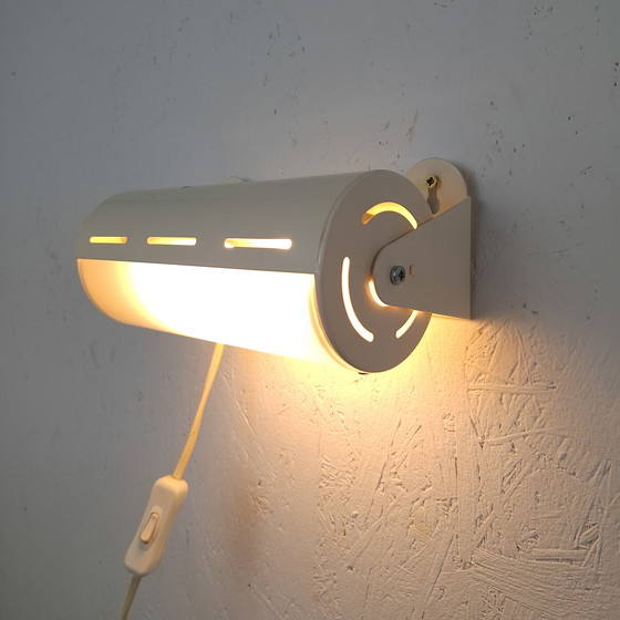 Image 1 of Vintage wall lamp Ikea Smyg bedside lamp metal/plastic white Maria Vinka
