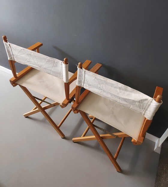 Image 1 of 2 Stuks Vintage Regiseursstoelen Jaren 70