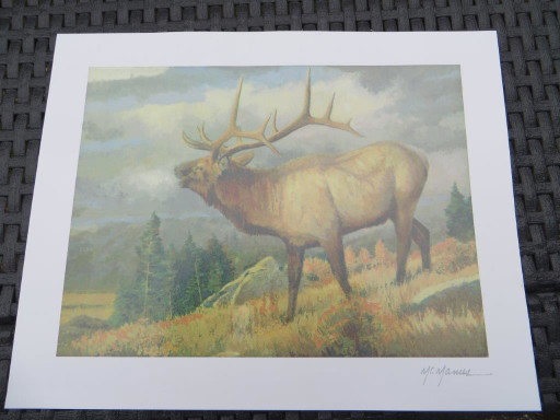 Pat McManus "Septembers Song" Eland hert litho