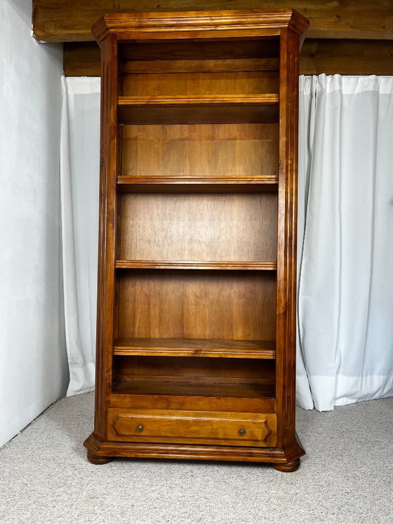 Librerie aperta in ciliegio, stile classico francese, influenza Luigi Filippo, 1950 – Legno (photo 2 of 14)