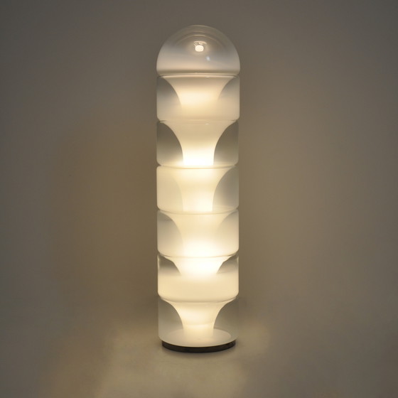 Image 1 of Lampadaire Sfumato Lt316 en verre de Murano par Carlo Nason pour Mazzega, 1970S