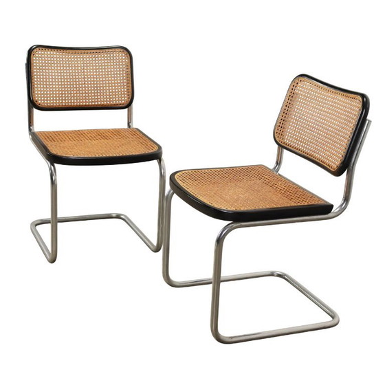 Image 1 of Silla Cesca B32 negra: diseño inspirado en Marcel Breuer