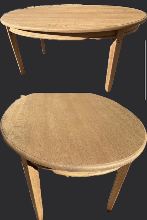 Image 1 of Bleached oak table