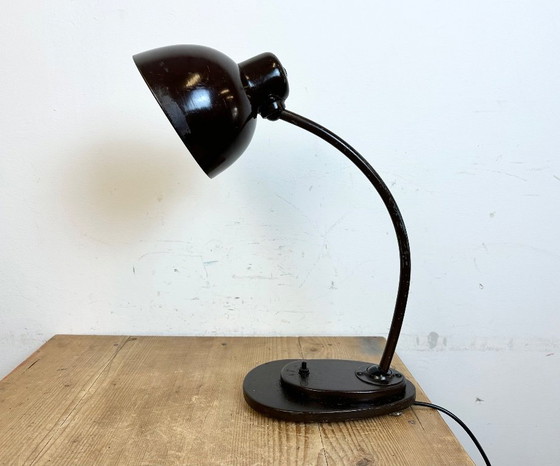 Image 1 of Vintage Brown Adjustable Table Lamp, 1960s