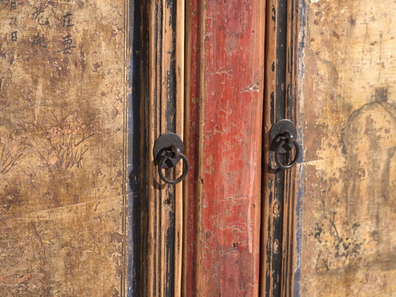 Credenza antica dipinta in olmo – Cina, circa 1950 – Credenze, Iron (photo 10 of 40)