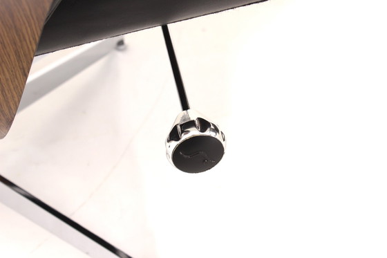 Image 1 of Casi como nuevo! Hjellegjerde / Fjörds Sillón Escandinavo Funcional / Sillón Relax con Cuero, Cromo y Roble