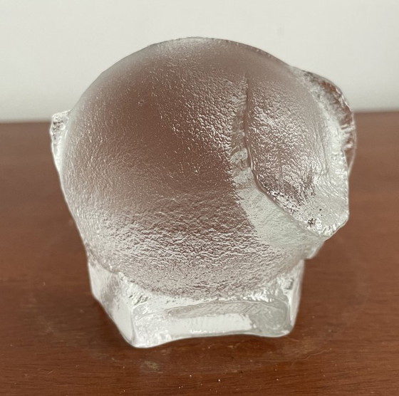 Pukeberg - Éléphant en Verre Vintage (Bloc) - Uno Westerberg – Sculptures, Glass (photo 3 of 7)