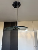 Lampada vintage Artemide a forma di piattino, metà secolo