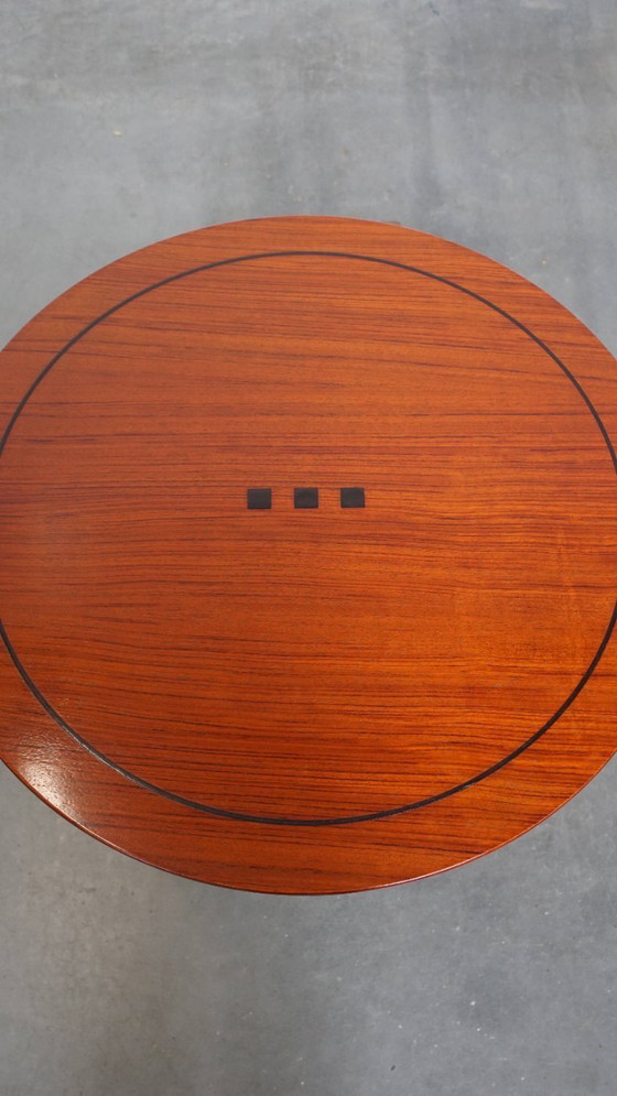 Image 1 of Round Schuitema side table/saloon table from the Decoforma series in Art Deco style