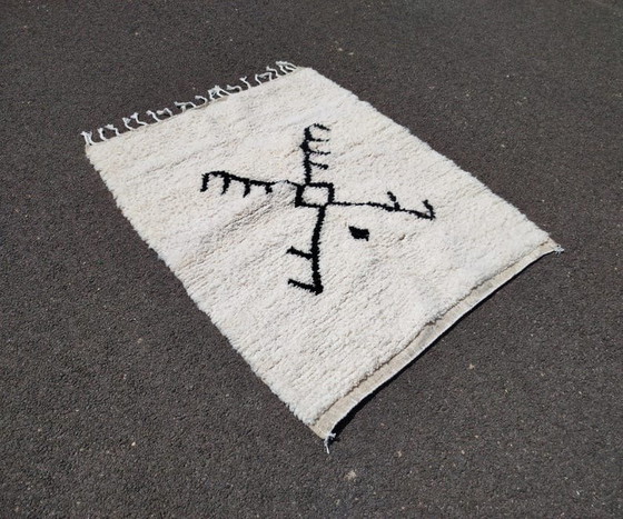 Kleiner marokkanischer Berber-Atlas-Teppich, handgeknüpft, 100/200 cm – Alessi, Teppiche & Läufer, Wool (photo 7 of 7)