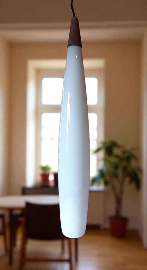 Image 1 of Lampada Vistosi in vetro di Murano e teak