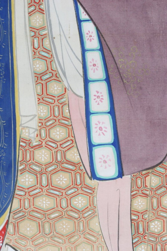 Image 1 of Takeuchi Hozan (Japón, 1872-1952) Pergamino colgante - 1927