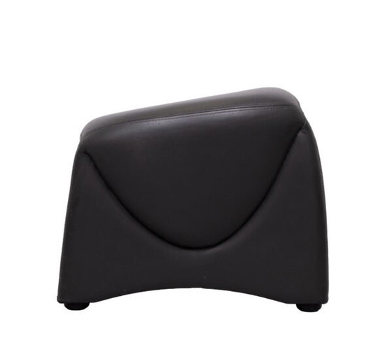 Leolux Ottoman of voetenbank met organische vorm, jaren 80 – Hockers en poefs, Leather (photo 2 of 40)