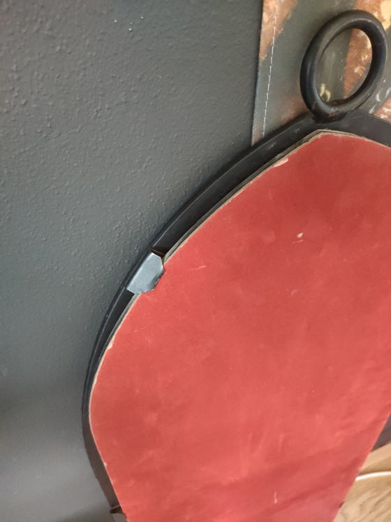 Image 1 of Vintage design smeedijzer glas brutalist spiegel 