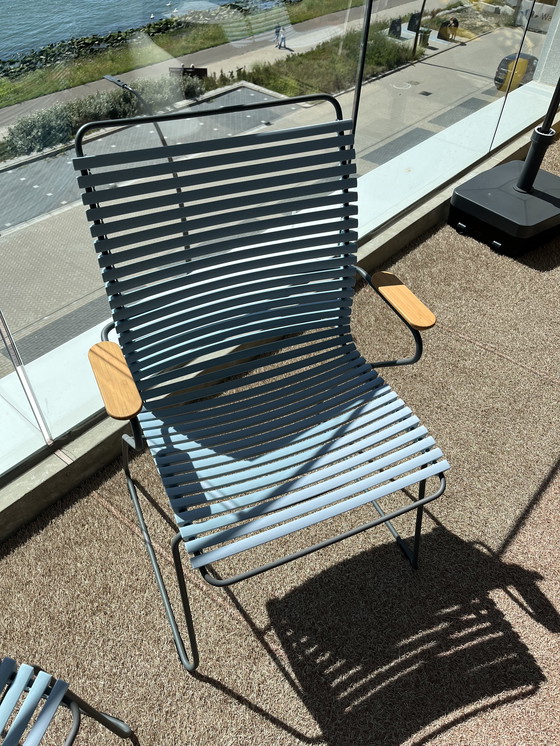 Image 1 of 2xclick chair dining with armrests.