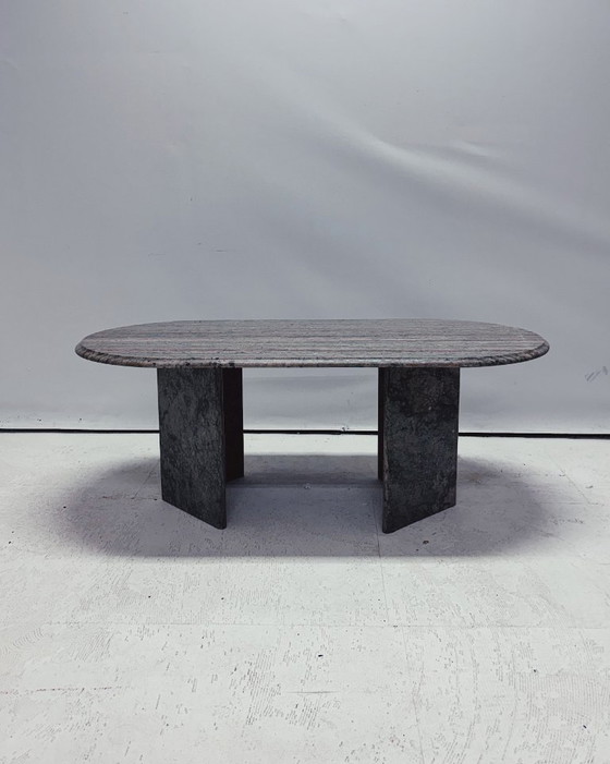 Oval Vintage Coffee Table – Stone (photo 2 of 8)