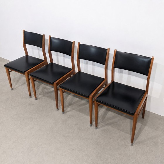 Image 1 of Set van vier vintage stoelen in Scandinavische stijl, jaren 60
