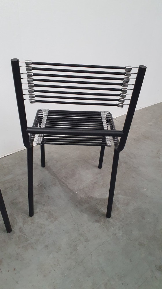 Rene Herbst Sandows design chairs Bauhaus Vintage sandow I – Dining chairs, Metal, Rubber (photo 13 of 17)
