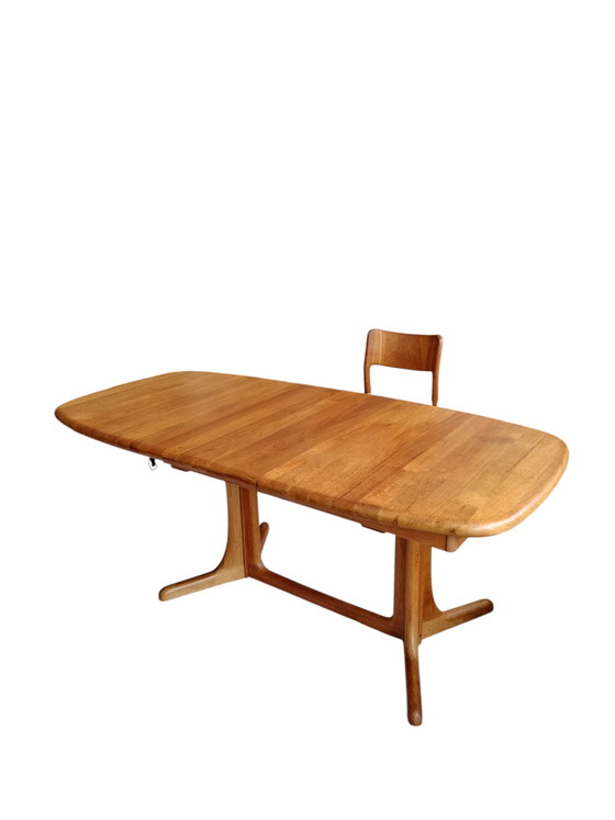 Image 1 of Vintage, Danish teak extendable oval dining table
