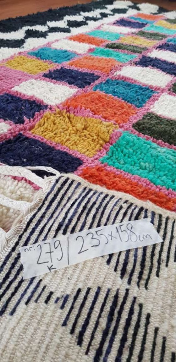 Image 1 of Handgeknoopt Berber kleed wol 235x158cm