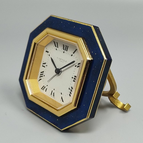 Image 1 of Schitterende Cartier Pendulette wekker uit de jaren 80. Gemaakt in Zwitserland.