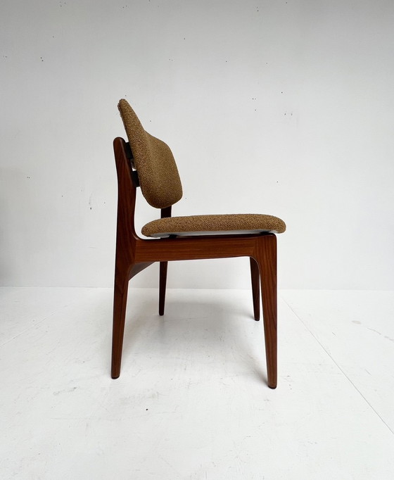 Image 1 of Set Of 4 Solid Wood Danish Chairs, 1970's