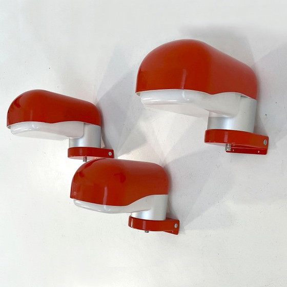 Applique Space Age arancione da esterno, anni '70 – Metallo, Plastica (photo 2 of 8)