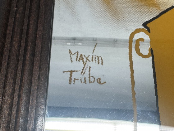 Image 1 of Vintage Oetker Pudding Reclamespiegel – zeldzaam & decoratief