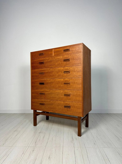 Vintage dänische Teakholzkommode von Holger Jensen für FDB, Mid-Century Modern, 1960er Jahre