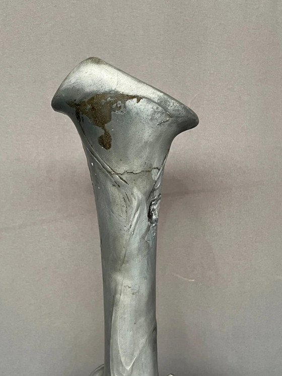 Miss Sibeud. Large Art Nouveau vase. – Metal (photo 4 of 7)