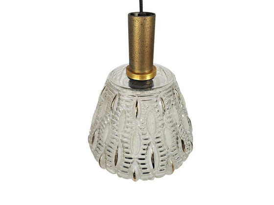 Image 1 of Hollywood Regency - design Rupert Nikoll - pendant lamp - crystal - brass - 1950s