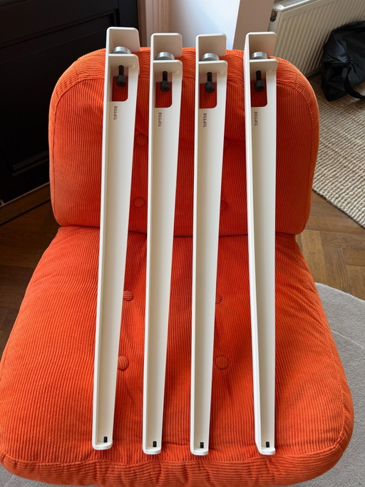 Tiptoe - Set de 4 patas de mesa - Blanco Crema - 75cm