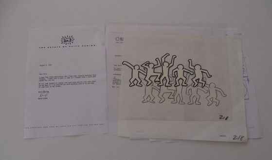 Image 1 of Keith Haring - Animation Cell - Dancing Men, Sesame Street