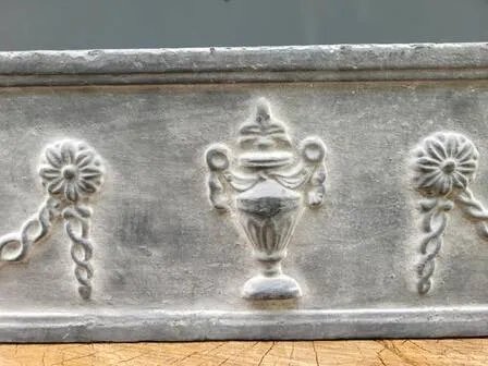 Grote Franse gietijzeren plantenbak, Grijs, Vintage (foto 5 van 7)