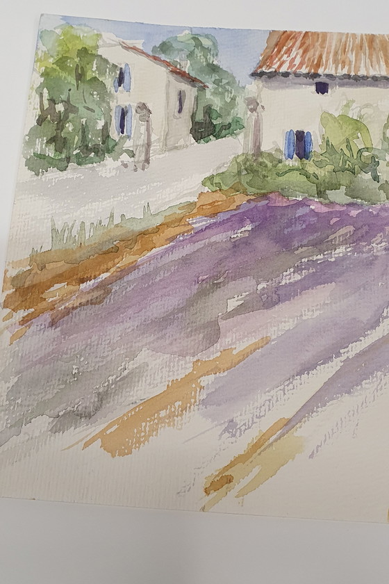 Image 1 of Watercolor Provence 20 x 50