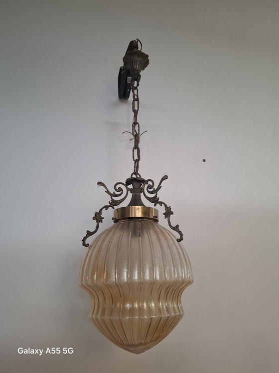 Image 1 of Suspension en verre de Murano des années 1960