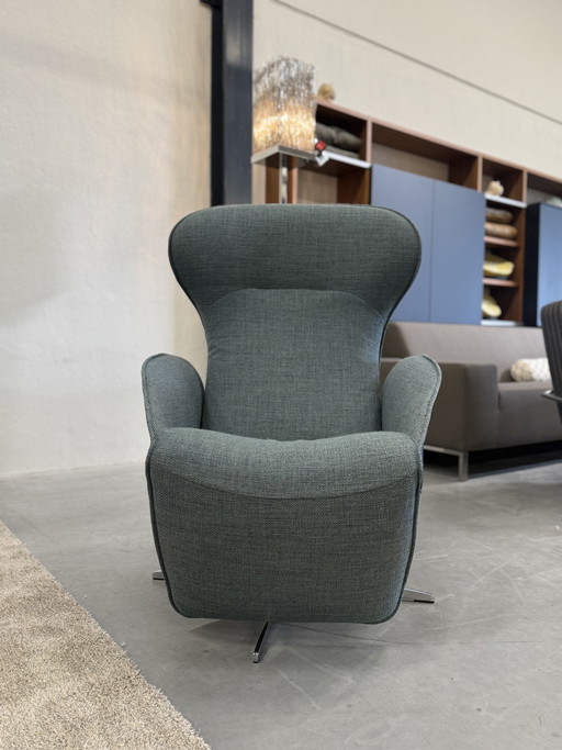 Jori Daydreamer Relaxfauteuil stof leer blauw