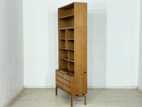Image 1 of Mid-century classic: IKEA MTP shelf / highboard / sideboard – oak – design Marianne Richter