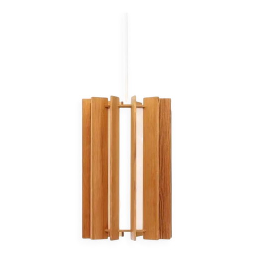 Pine Tema pendant hanging lamp by Ib Fabiansen for Fog and Morup – Fog & Mørup, hanglampen, Wood, Vintage
