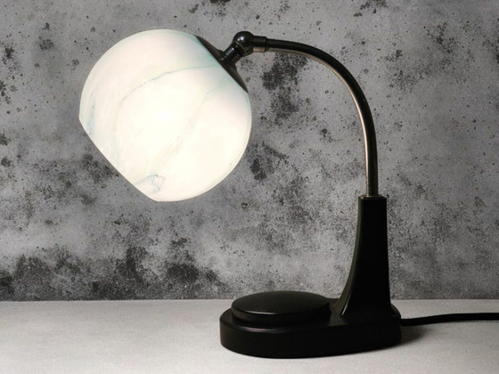 Image 1 of Extremely rare touch-sensitive bedside lamp / table lamp, Marianne Brandt, Bauhaus, 1930s